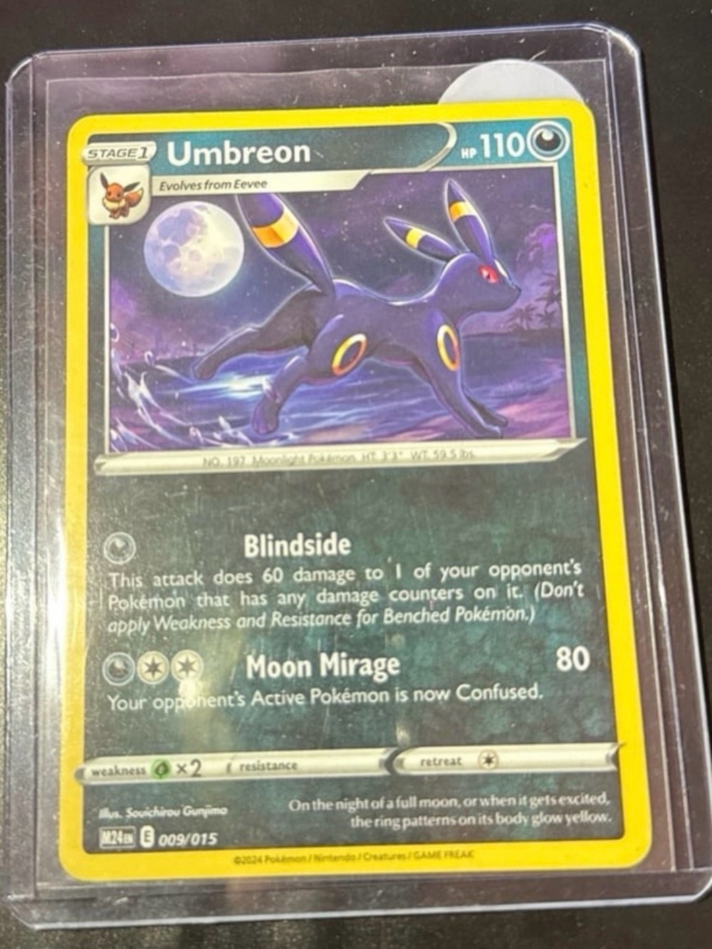 Mcdonalds Umbreon 9/15 promo rare nonHolfoil 2024 released happy meal pack cards - Picture 5 of 5